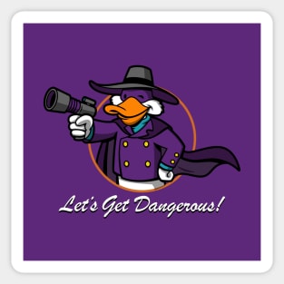 Cool Vigilante Duck Gamer 90's Cartoon Mashup Parody Sticker